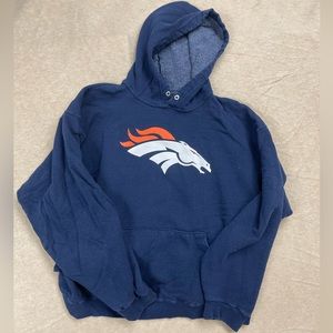 Broncos NFL Navy Blue Men’s Hooded sweatshirt Size:XL